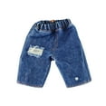 thumbnail image 2 of Kokiya 1/6 Scale Men Figure Short Pants Handmade Doll Clothes Blue with Holes, 2 of 9