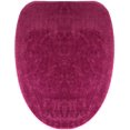thumbnail image 2 of Cojín para asiento de inodoro, juego de accesorios para inodoro de baño de terciopelo de seda helada lavable de dos piezas, funda para asiento de inodoro y tapa para tapa de inodoro, 2 of 5