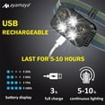 Ayamaya Rechargeable LED Headlamp - 500 Lumens Super Bright, 6 Modes With Motion Sensor | IPX4 Waterproof, Adjustable Headband