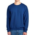 thumbnail image 5 of JERZEES Crewneck Sweatshirt Pre Shrunk Pullover Fleece Sweater for Unisex 8oz 50/50 Cotton/Polyester Deep Purple and Royal Pack 2 Size 2XL, 5 of 6