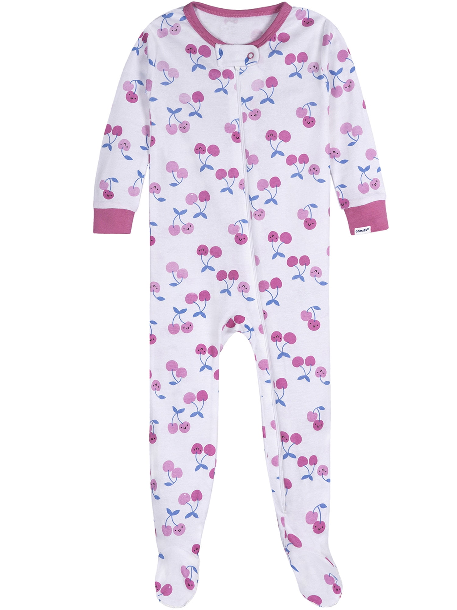 Onesies Brand Baby Girl Footed Pajamas, 4-Pack, Sizes Newborn - 24 Months