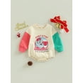 thumbnail image 2 of Bagilaanoe Newborn Baby Girl Boy Christmas Romper Sweatshirt Long Sleeve Bodysuit Santa Claus/Tree Print Pullover 6M 12M 18M 24M Infant Fall Tee Tops, 2 of 8