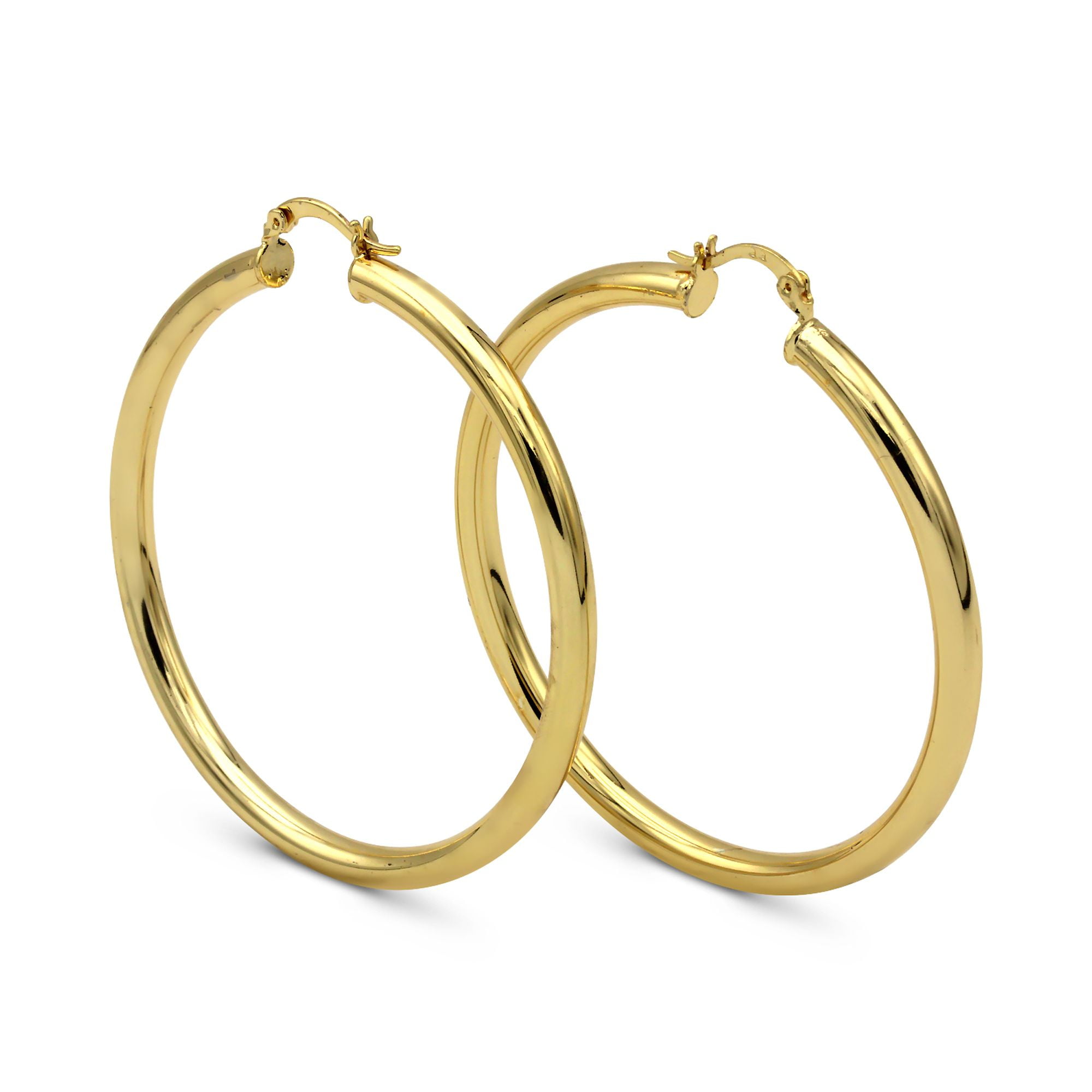 clasp hoop earrings