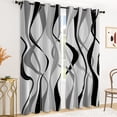 thumbnail image 3 of Tchckioa Abstract Lines Blackout Curtains,Room Darkening Grommet Drapes for Apartment,52x84,2 Panels, 3 of 6