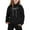 C-Black205, variant on JIAYUE Boys Girls Outfit Sets Bows Long Sleeve Hooded Pull-On Hoodie Jogger Sportwear For Kids Teens Simple Breathable Sets