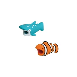 Cable Bites Phone Charger Cord Protectors, Shark and Dolphin