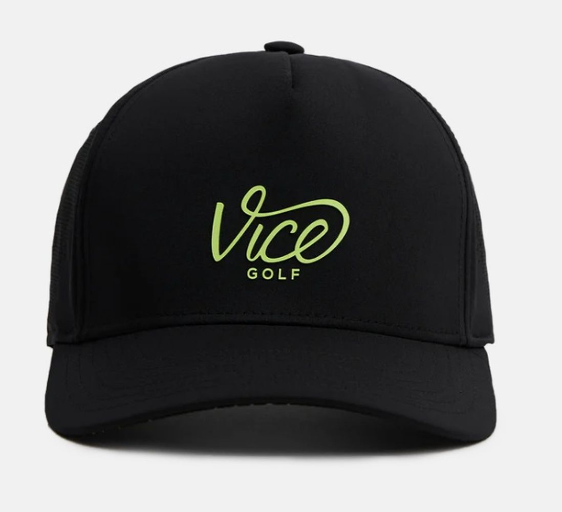 Vice Golf Vengeance 2.0 Cap (Course Black/Lime, Adjustable) Golf Hat 2026 NEW
