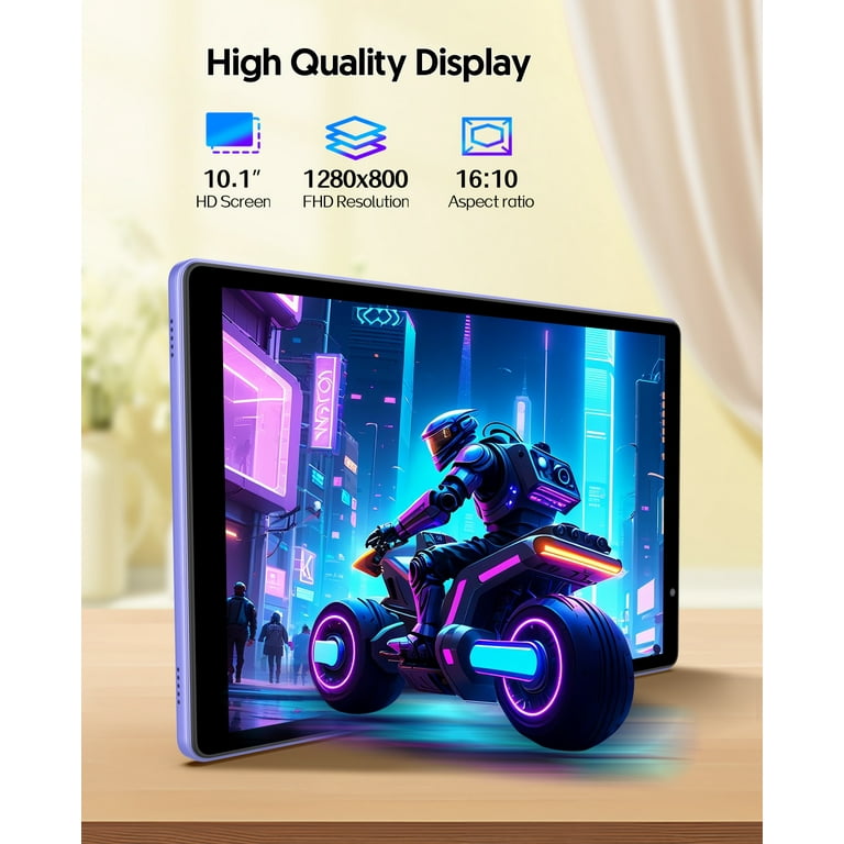 Android 14 Tablet 10 inch Tablets, 4GB+32GB+1TB Expandable, Quad