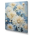 thumbnail image 2 of Designart "Elegance Of Blue And White Mum Flowers III" Mums Wall Art Prints, 2 of 7