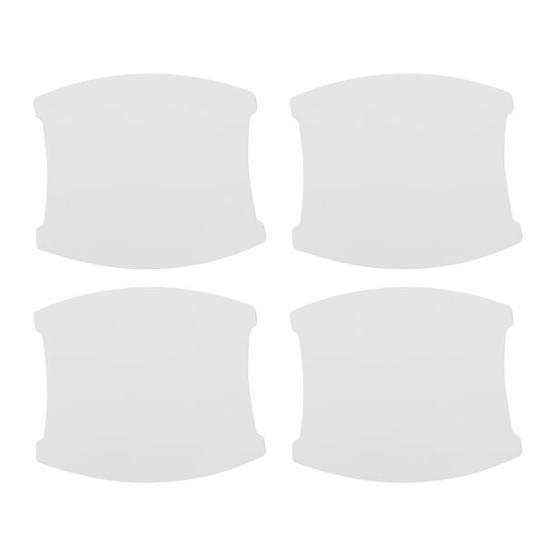 Protector de Rasguños para Manijas de Puertas de Auto Unique Bargains, 84x94mm Película Protectora para Manijas de Puertas de Auto Blanco Mate, 4 Pzs