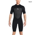 thumbnail image 4 of Greeniant Traje de buceo de alta eficiencia a prueba de frío de una pieza estilo de manga corta transpirable agradable a la piel traje de baño clásico Deportes acuáticos Hombres Negro S Greeniant OD020692-01, 4 of 6