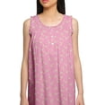 thumbnail image 5 of Moomaya Printed Sleeveless Nightdress For Ladies Button Placket Nightwear, 5 of 6