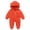 Orange, variant on BCSIOAOI baby one piece Hooded Zip Footed Winter Snowsuit Warm One Piece Romper for Boys and Girls