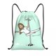 thumbnail image 3 of Mochila con cordón para gimnasio, resistente al agua, para hacer ejercicio, con diseño de enfermera en apuros, 3 of 5