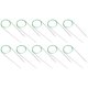 thumbnail image 1 of Agujas de tejer, 10 piezas Aguja de tejer circular Multipropósito 100 cm 39 pulgadas Anillo de longitud Suéter de acero inoxidable Juego de agujas de bucle de hilo, 1 of 5