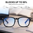 thumbnail image 4 of Rirool 2 Pack Blue Light Blocking Glasses - Computer Reading/Gaming/TV/Phones Glasses for Women Men - Anti Eyestrain & UV Glare Protection - Black+Leopard, 4 of 10