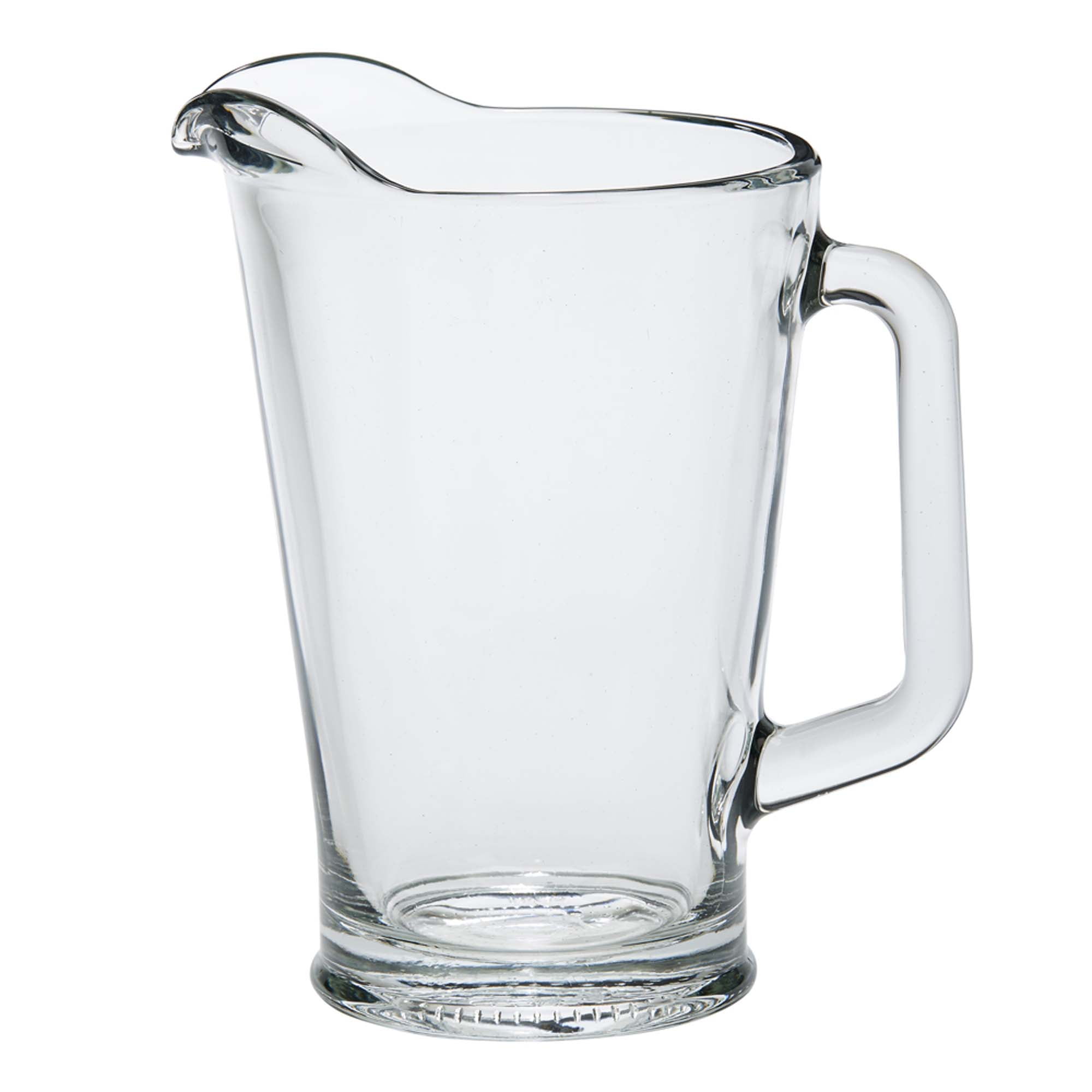 Set of 6 Clear Glass Beverage Pitcher 60 oz