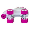 thumbnail image 3 of Chicago Girls' Quad Roller Skates White/Pink/Teal Sidewalk Skates, Size 5, 3 of 3