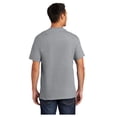 thumbnail image 2 of Port & Company Men's Essential Cotton T-Shirt with Pocket Athletic Heather Small, 2 of 6