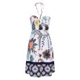 thumbnail image 3 of Hvot&aat Women's Summer Mini Dresses Boho Print Backless Dress Sleeveless Hanging Neck Casual Beach Cami Dress, 3 of 5