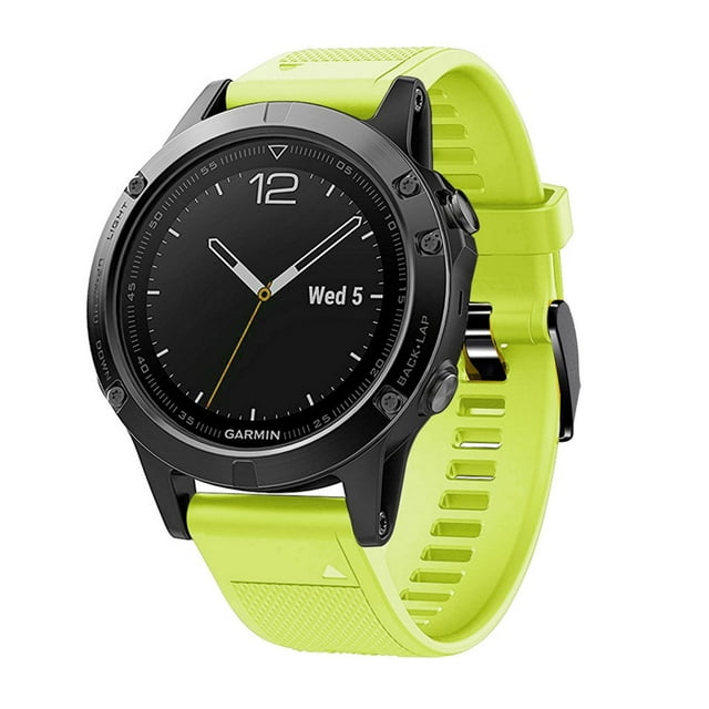 WIFKLSIIPG Quick Release Black Silicone Watch Strap with 22MM Buckle Stylish Fit For