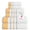 White /Gold, variant on Casa Copenhagen White Bay, 6 Pieces Towel Set- White with Blue-Green and Grey Border, 600 GSM, 2Bath, 2Hands, 2Washcloths Egyptian Cotton Towel for Hotel Spa Kitchen Bathroom Kitchen & Shower
