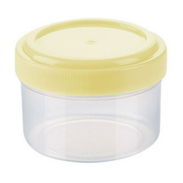 Produit de Stockage Alimentaire Mini Bouteille d'Assaisonnement Ronde Transparente avec Couvercle Étanche pour Cuisine et Pique-Nique – Bocal de Rangement Compact Clair pour Poudres