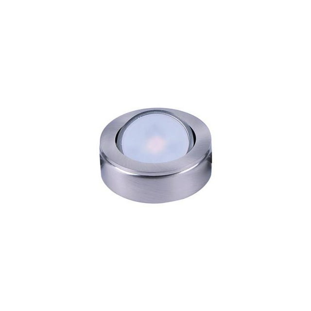 Counter Max MX-LD-AC LED Puck 3000K Light, Satin Nickel