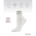 thumbnail image 6 of MeMoi Metallic Stripe Fishnet Ankle Sock - Mens - Male, 6 of 7