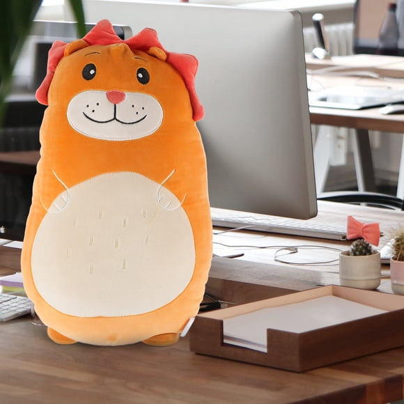 OUNONA 1Pack Plush Doll Lion Shaped Stuffed Toy PP Cotton Decorative Gift for Kids Home Decor 11.8x7.9x5.9in