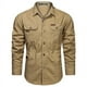 thumbnail image 4 of Camisa clásica de moda básica informal ajustada de manga larga, ropa de marca de moda 2024, nueva camisa de negocios de color sólido para hombres de talla grande 6XL, 4 of 5