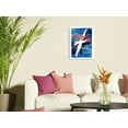 thumbnail image 3 of Peace Dove - Sabena Belgian World Airlines - Vintage Airline Travel Poster by Gaston Bogaert 1947 - Japanese Unryu Rice Paper Art Print 24 x 32 in, 3 of 4