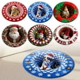 thumbnail image 5 of Christmas 3D Rug,Christmas Optical Illusion Rugs, Washable Indoor Throw Floor Covers,Xmas Round Area Cute Dog Rug,Santa Claus Non- Festival Carpet for Living Room Bedroom, Gifts! (C-15 Inch), 5 of 5