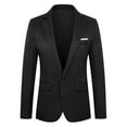 thumbnail image 4 of Mgmyaa Men's Single-Breasted Tailored Suit Jacket Slim Fit Office Blazer with Notch Lapel Professional Formal, 4 of 4