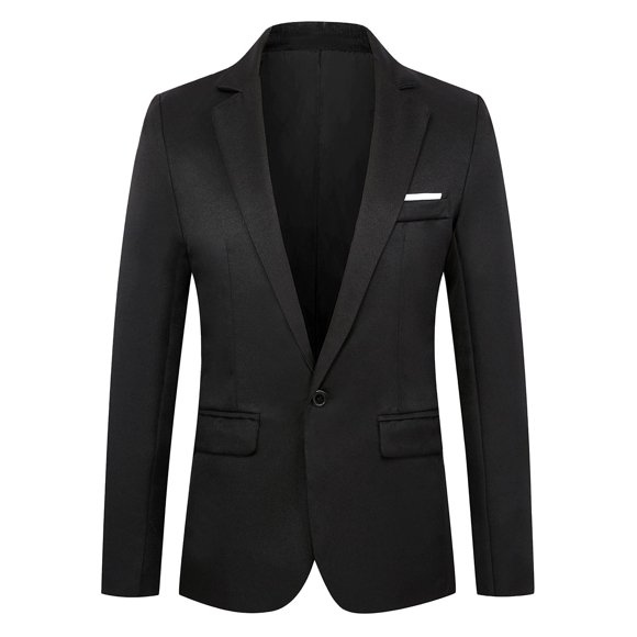 LOVZFMLL Jackets for Men Casual Men's Suit Color Matching Breasted Slim Middle-aged Suit Long Sleeve Hoodless Casual Outwear Jackets