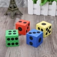SIEYIO Foam Dice Set Bulk Pack of 12, Large Assorted Colorful Foam