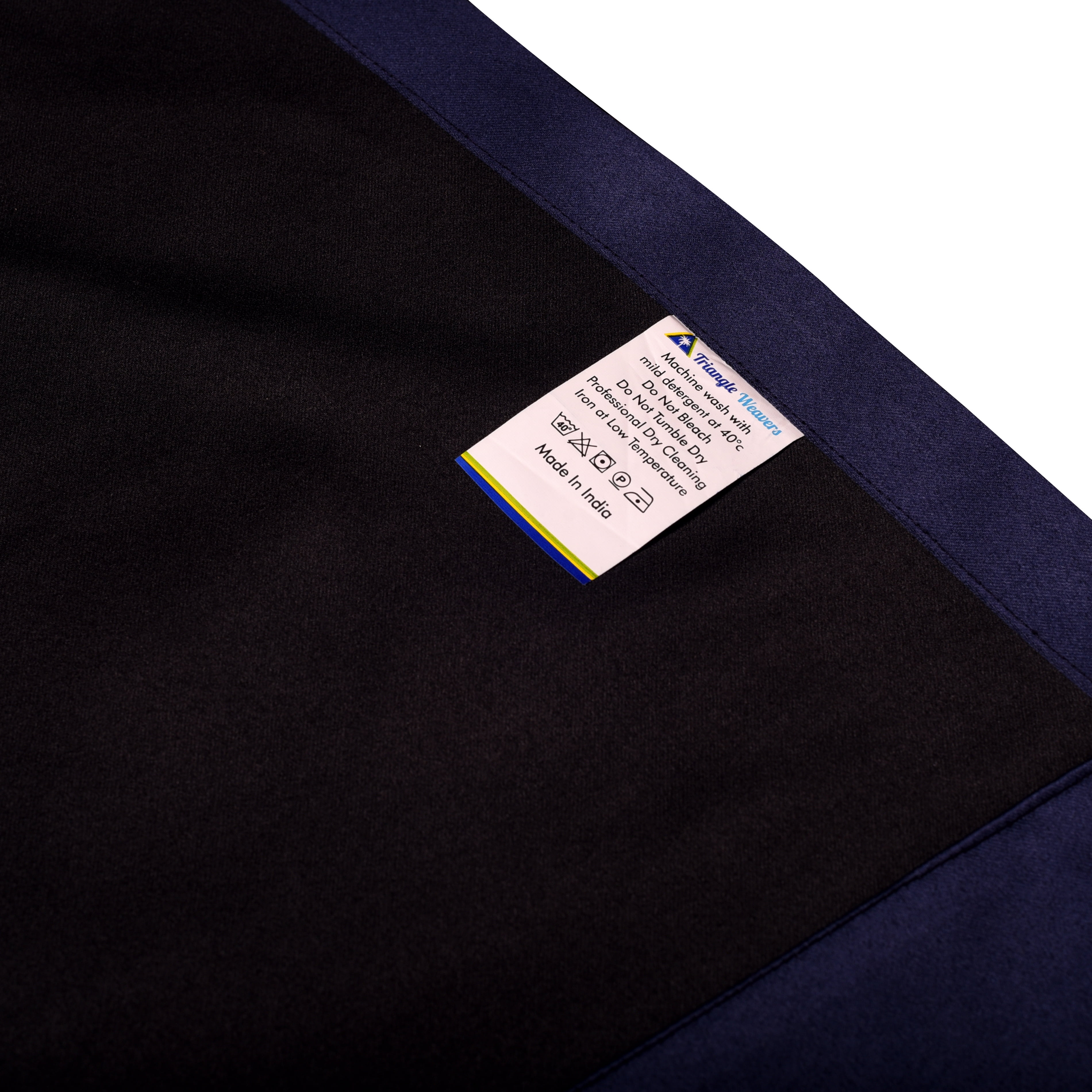 Triangle Weavers Window Blackout Curtains 100% Polyester, Set Of 2, Royal Blue color, 42"W x 63"L