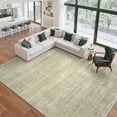 thumbnail image 2 of Roxstand Washable Rugs 9x12, Lightweight Striped Non Slip Area Rugs for Living Room, Stain Resistant Farmhouse Bedroom Rug(9'x12', Green), 2 of 11