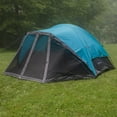 thumbnail image 2 of Wakeman Outdoors Cabin-Style 6 Person Camping Tent with Screen Room, Blue, 2 of 10