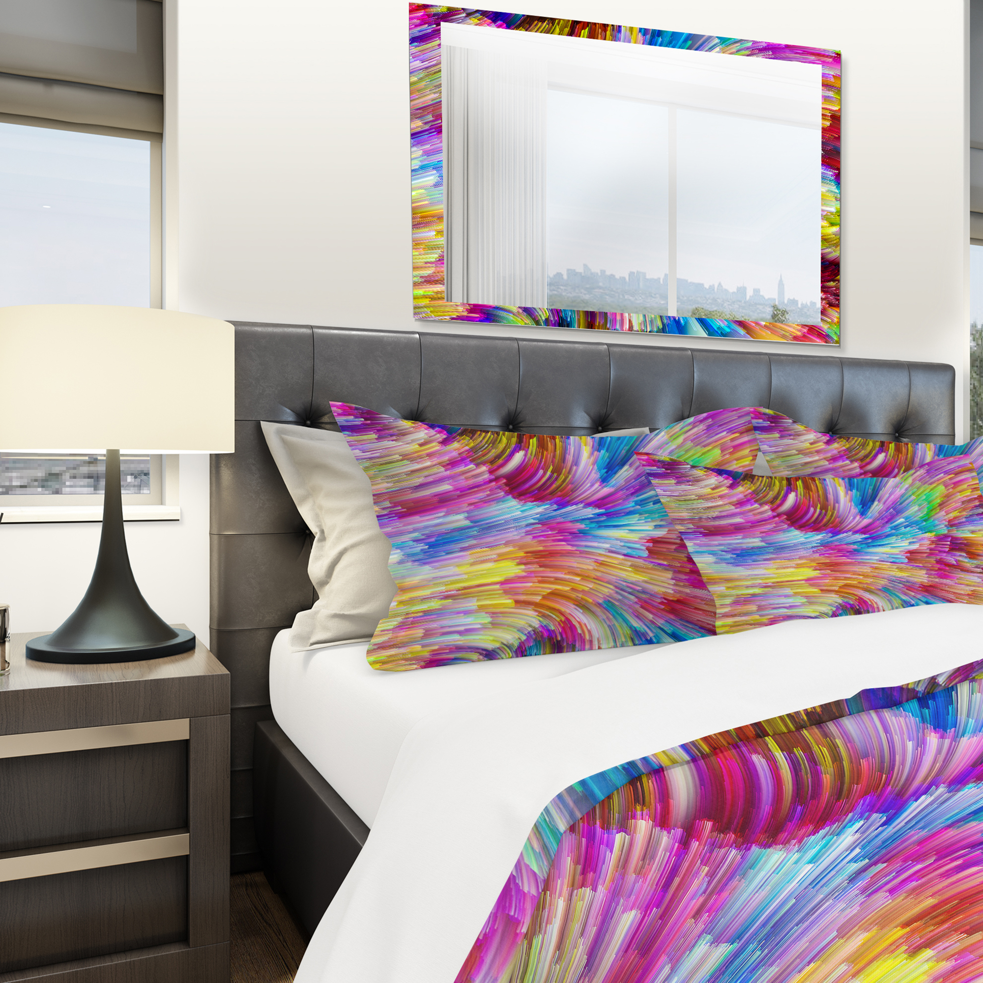 Designart 'Energy of Painter' Modern & Contemporary Duvet Cover Set