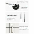 thumbnail image 6 of Bathroom Toilet Bowl Brush and Holder Set, Curved Design Toilet Brush Strap for Deep Cleaning, Wall Mounted Multifunctional No Dead Corner Toilet Brush, Cleaning Supplies for Bathroom, 6 of 7