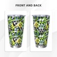 thumbnail image 3 of Goofa Football Doodle for 20 oz Skinny Tumbler Stainless Steel Coffee Mug Slim Vacuum Insulated Travel Cup Car Cup-Straw Three-piece Set, 3 of 8