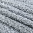 thumbnail image 6 of Mainstays Faux Shearling Blanket, Lt. Gray, King 102"X90", for Adult, 6 of 7