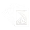 thumbnail image 3 of Textured White Picture Frame Mat for 16x24 Frames - Fits 11x22 Photos - 10 Mats, 3 of 7