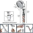thumbnail image 2 of Shower Head High Pressure 3 Settings Spray Handheld Shower heads with hose 5 Ft, 2 of 7