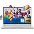 thumbnail image 1 of ASUS Ordinateur Portable 14 Pouces FHD Chromebook, Processeur Intel M3-8100Y, 8 Go RAM, 64 Go SSD, Intel HD Graphics, Clavier Rétroéclairé, Caméra Web HD, Chrome OS, Argent, Carte USB 128 Go Hotface, 1 of 8