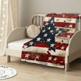 thumbnail image 2 of nygtbtfer Stars Throw Blanket American Firework Throw Blanket for Couch, Soft Flannel Bed Throw Blankets, Warm Lightweight Short Plush Moving Blankets &amp; Throws for All Season 50x60in, 2 of 6