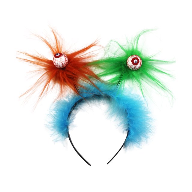 Decoraciones navideñas Fiudx Diadema de Halloween bola de ojo de fantasma para niños
