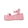 thumbnail image 5 of READYSALTED Women's Open Toe Cute Platform Wedge Ankle Strap Sandals(Pink,Size 7), 5 of 5