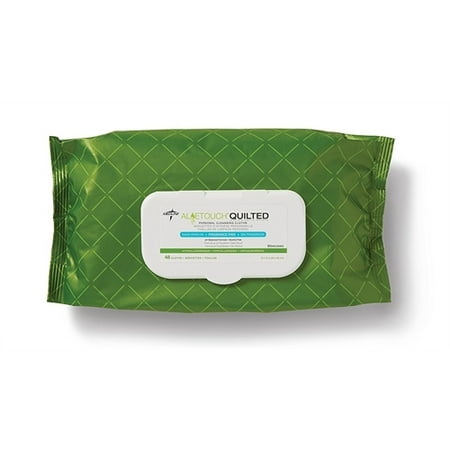 Medline Aloetouch Select Premium Personal Cleansing Wipes, 8 x 12, 48/Pack, 48 Pk/Ctn MSC263625CT